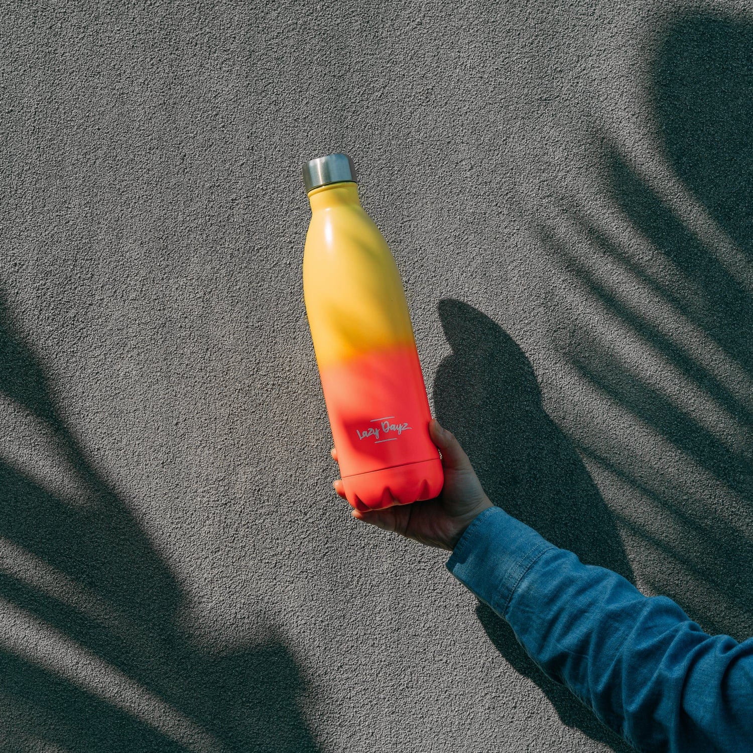 Lazy Dayz Jumbo Drink Bottle 1L - Yellow Peach Ombre V915-LD0104-YO