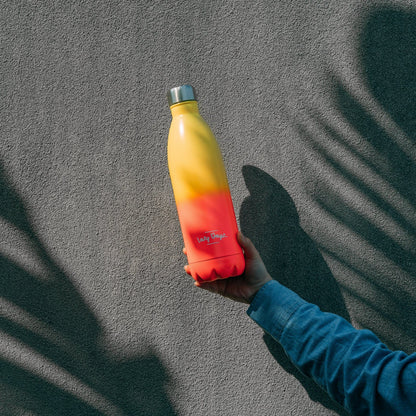 Lazy Dayz Jumbo Drink Bottle 1L - Yellow Peach Ombre V915-LD0104-YO