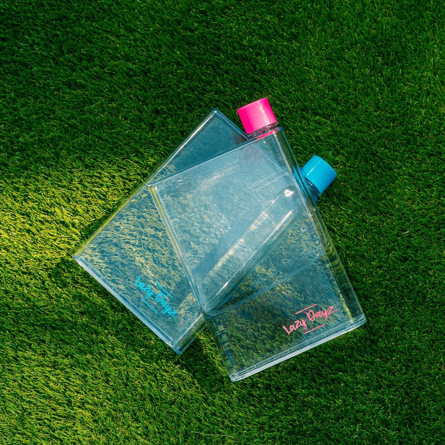 Lazy Dayz Flat Bottle 380ml - Blue V915-LD0109-BL