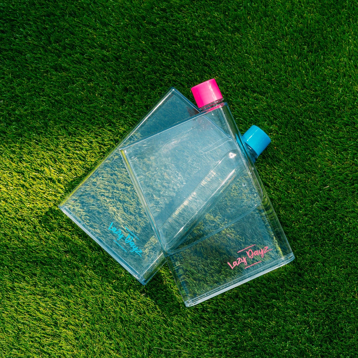 Lazy Dayz Flat Bottle 380ml - Blue V915-LD0109-BL