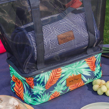 Lazy Dayz Insulated Cooler Tote - Mossman V915-LD0116-MO