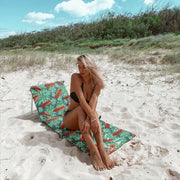Lazy Dayz Fold Up Beach Lounger - Mossman V915-LD0121-MO
