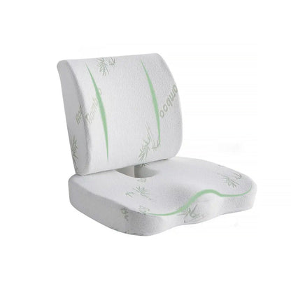 Memory Foam Lumbar Back Support Cushion Seat Set V915-(MB0001+MB0002)