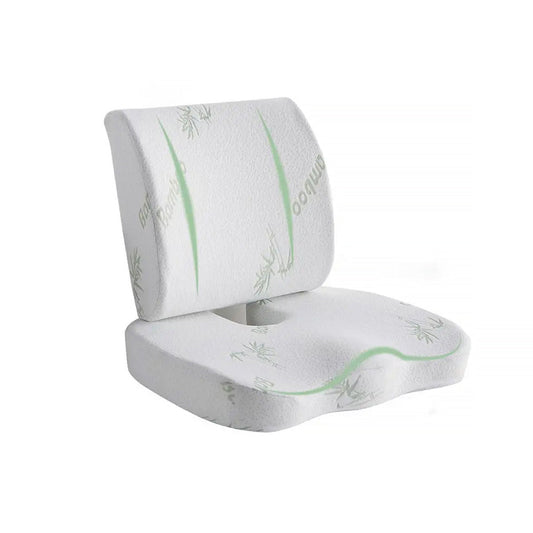 Memory Foam Lumbar Back Support Cushion Seat Set V915-(MB0001+MB0002)