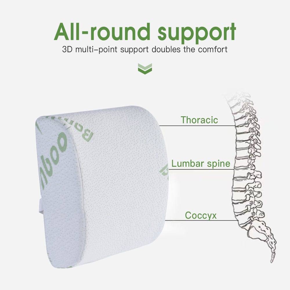 Bamboo Memory Foam Lumbar Support Cushion V915-MB0002