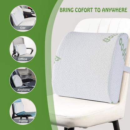 Bamboo Memory Foam Lumbar Support Cushion V915-MB0002