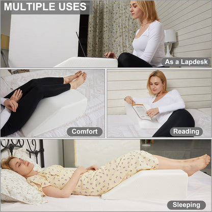 Memory Foam Bed Wedge Leg Support Elevation Pillow V915-MB0005