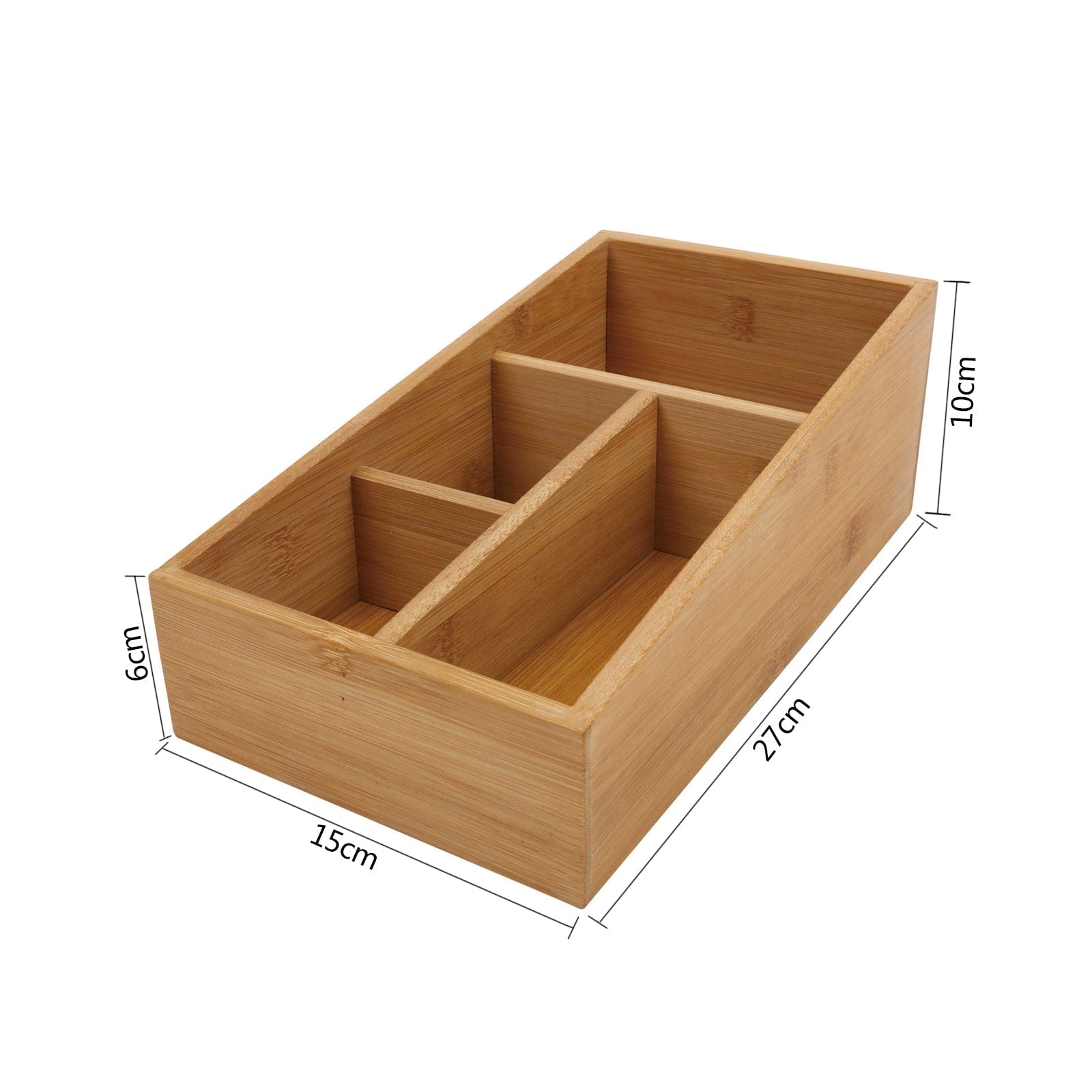 Bamboo Storage Box with 4 Slots V915-MB0063
