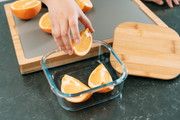 4 Pcs Large Bamboo Food Containers - Clear Glass with Bamboo Lids V915-MB0079X4