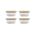 4 Pcs Bamboo Food Container - Medium V915-MB0080X4