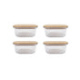 4 Pcs Bamboo Food Container - Medium V915-MB0080X4