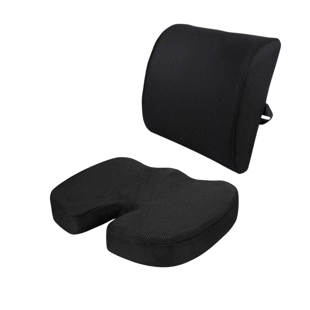 Memory Foam Lumbar Back Support Cushion Seat Set V915-MB0098+MB0099