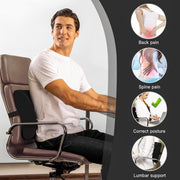 Memory Foam Lumbar Back Support Cushion Seat Set V915-MB0098+MB0099