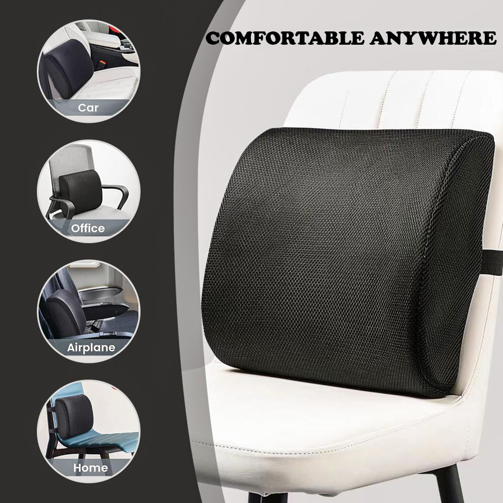 Memory Foam Lumbar Back Support Cushion Seat Set V915-MB0098+MB0099