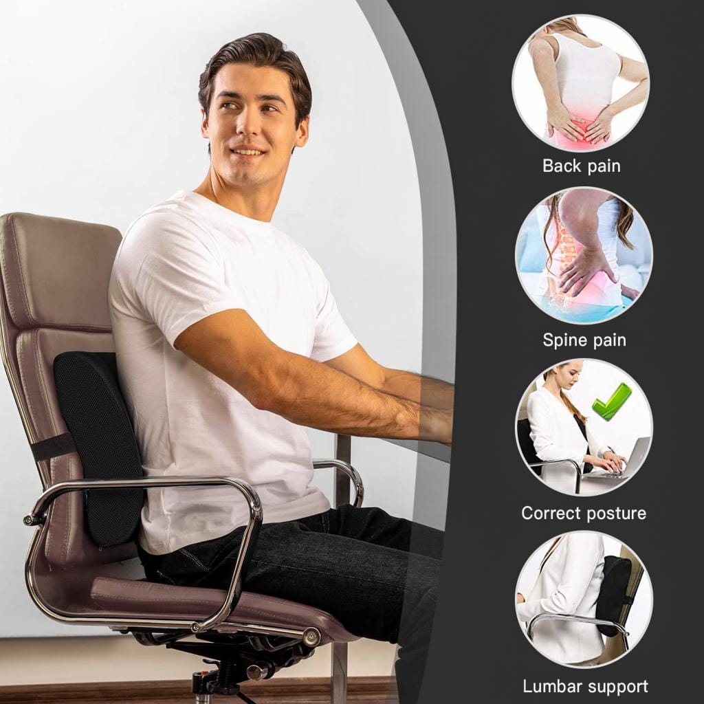 Bamboo Memory Foam Lumbar Support Cushion V915-MB0099