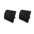 2 Pack Memory Foam Lumbar Support Cushion with Black Cover V915-MB0099X2