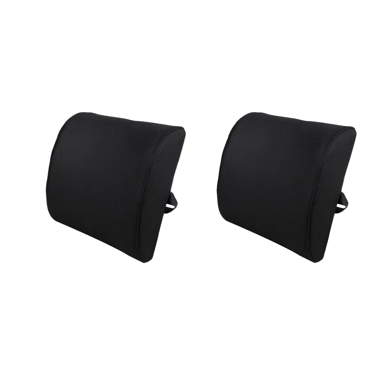 2 Pack Memory Foam Lumbar Support Cushion with Black Cover V915-MB0099X2