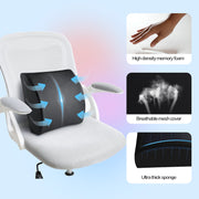 2 Pack Memory Foam Lumbar Support Cushion with Black Cover V915-MB0099X2