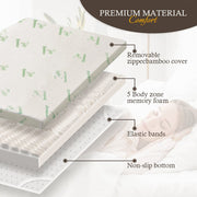 8cm Memory Foam Topper with Bamboo Mattress Cover - Queen V915-MB0102