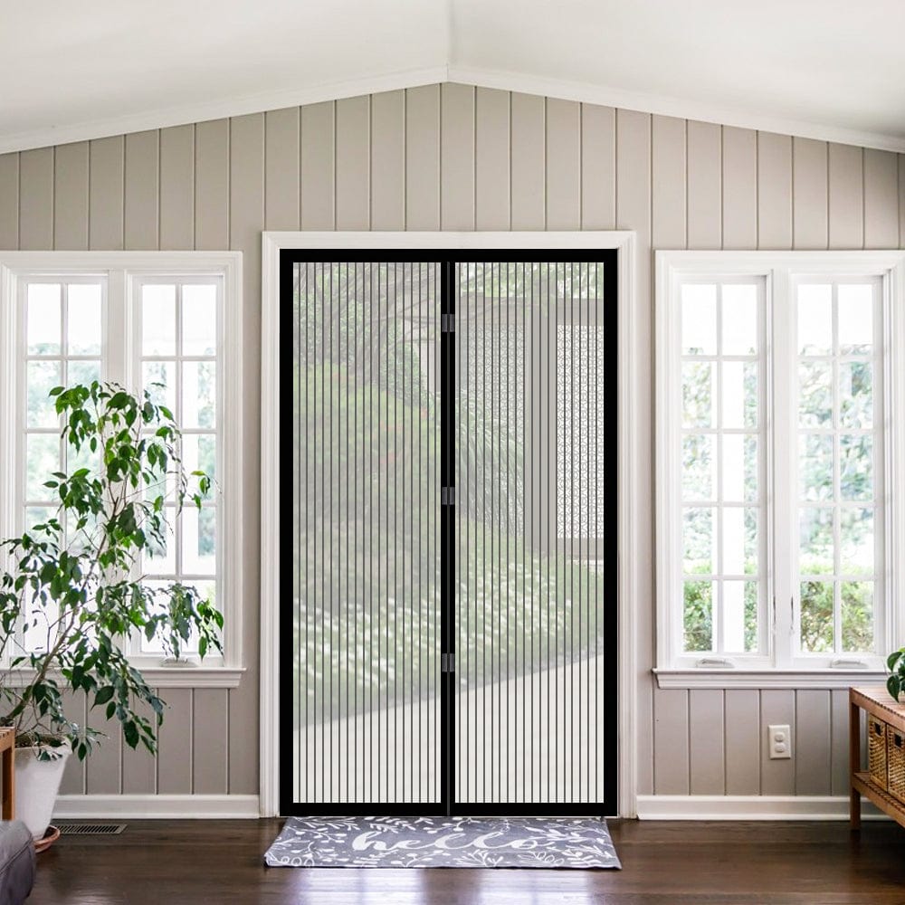 2x Instant Fly Screen, Mosquito, Insect, and Bug Free Curtain V915-OU0008X2