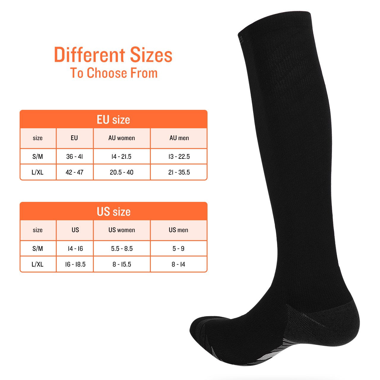 2 pairs of Miracle Compression Socks - Medium V915-PE0049-MX2