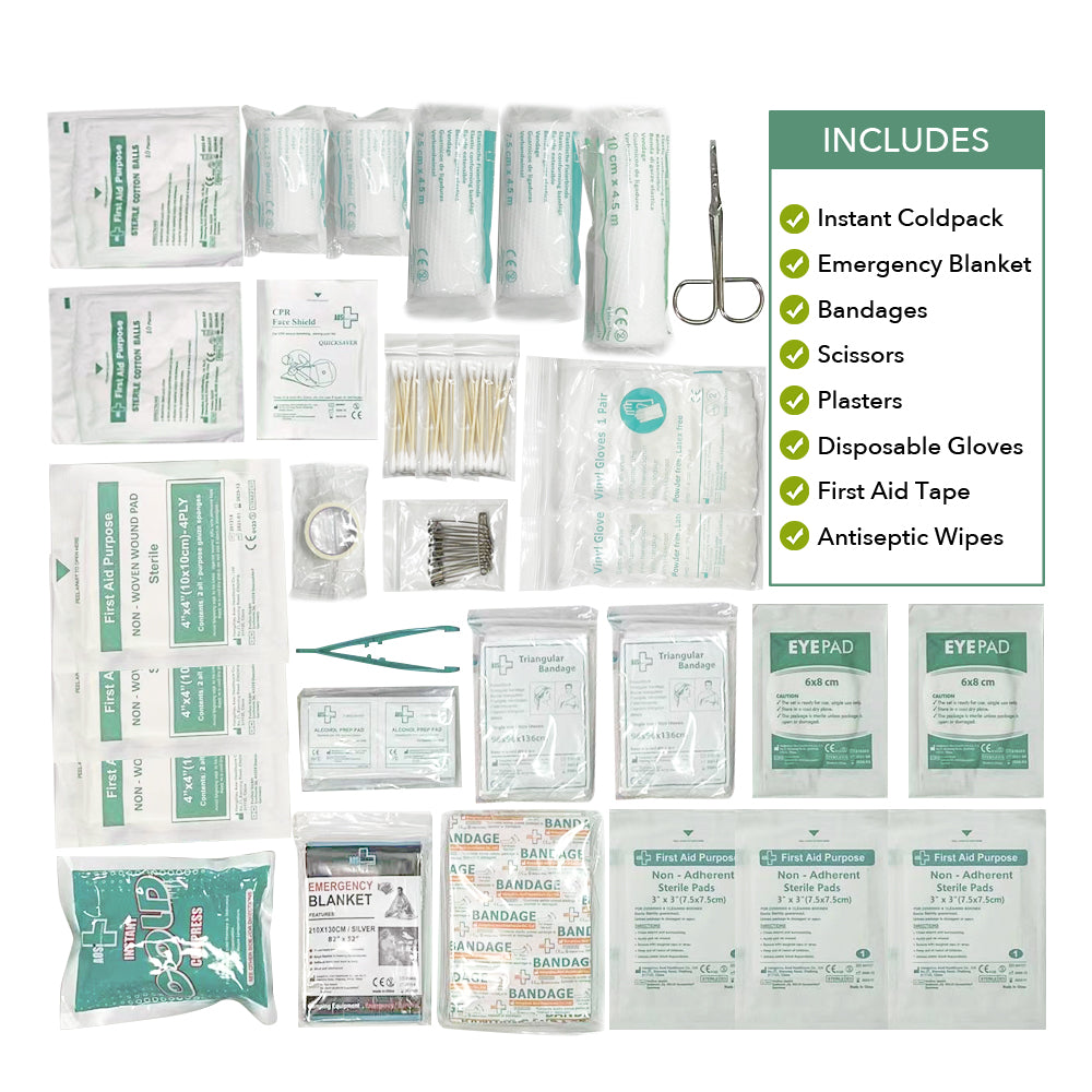 210Pcs Approval Deluxe Medical First Aid Kit V915-PE0056