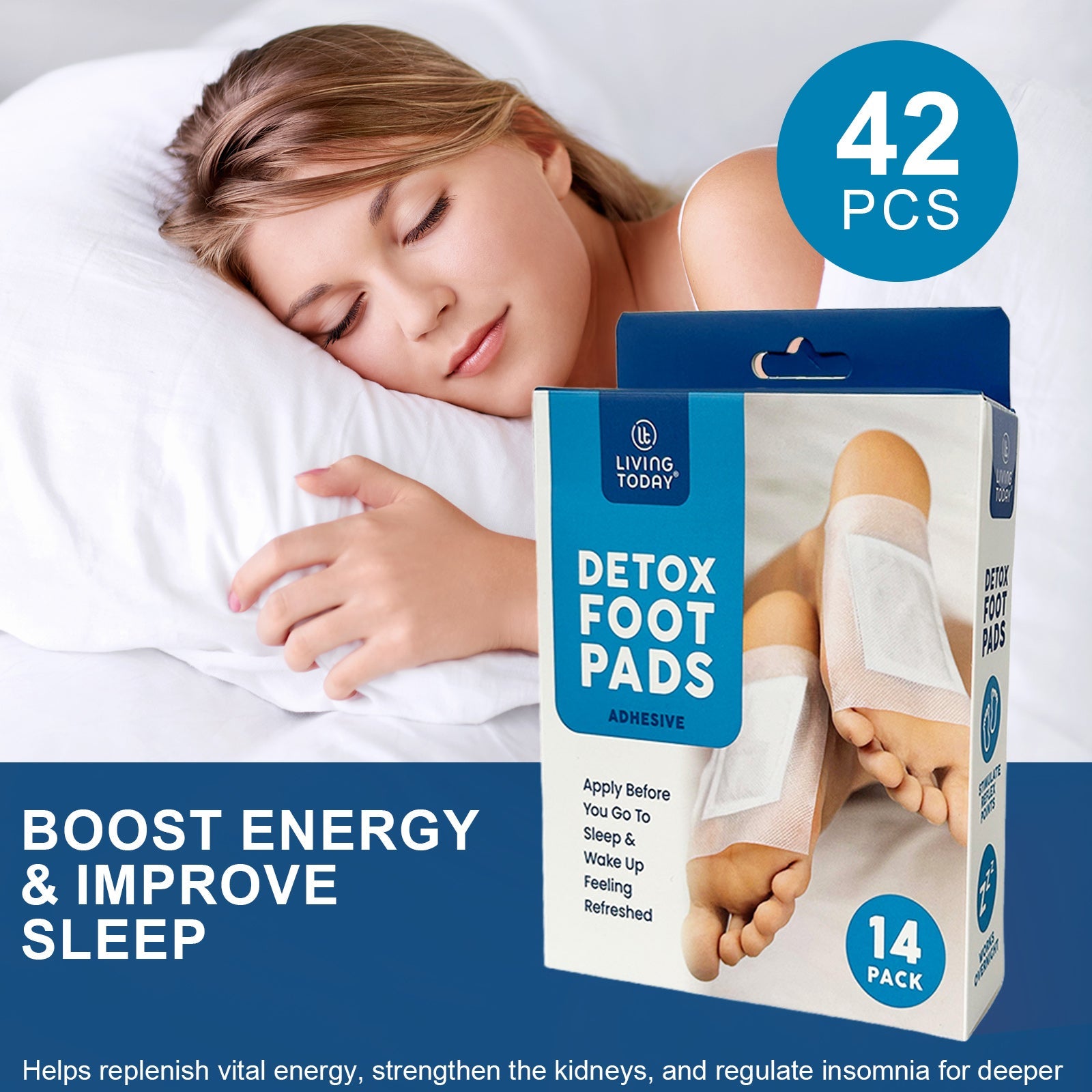 42 Pcs The Cleansing Detox Foot Pads Patches V915-PE0108X3