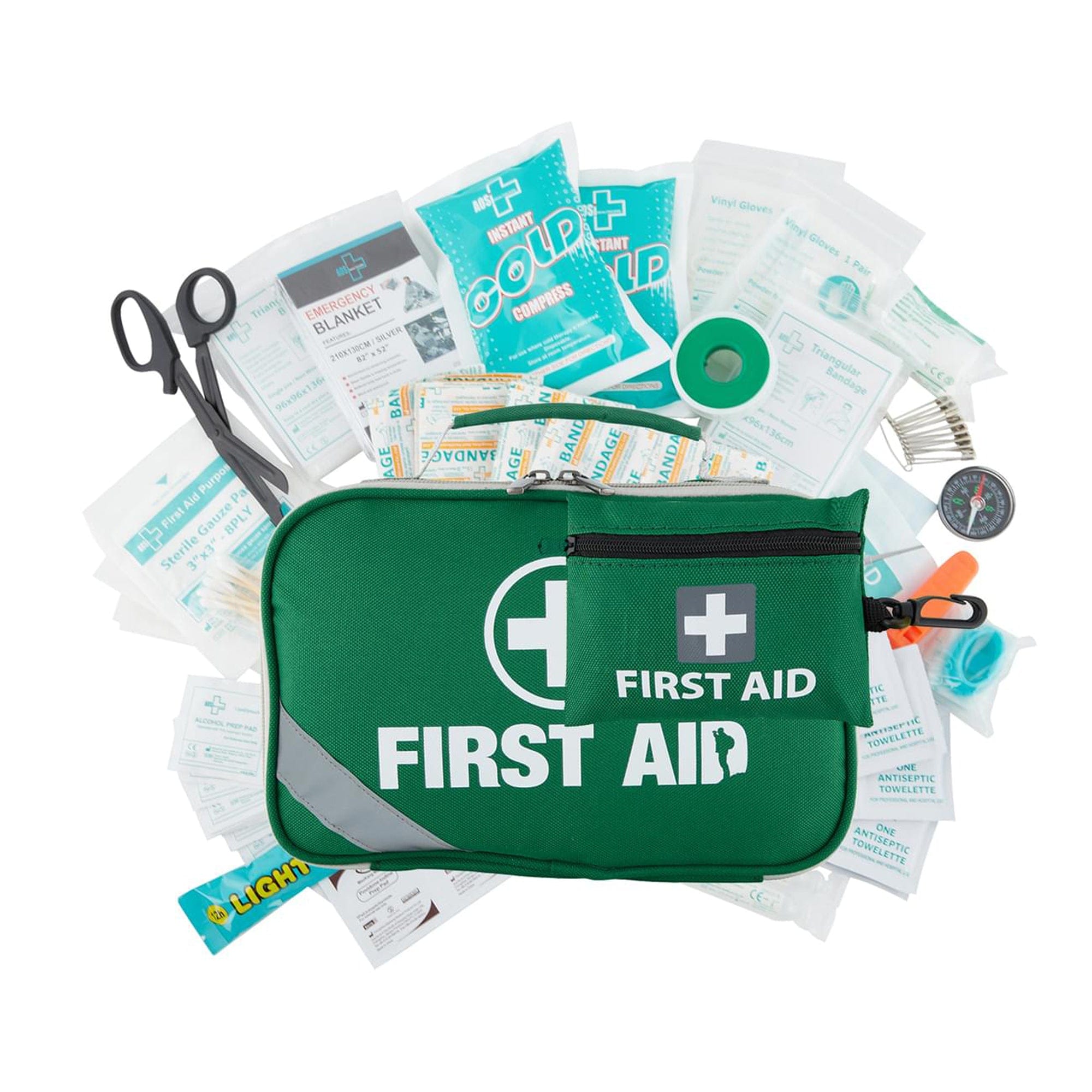 516 Pcs Premium 2-in-1 Emergency First Aid Kit - ARTG Registered Australia, Compact Design V915-PE0257X2