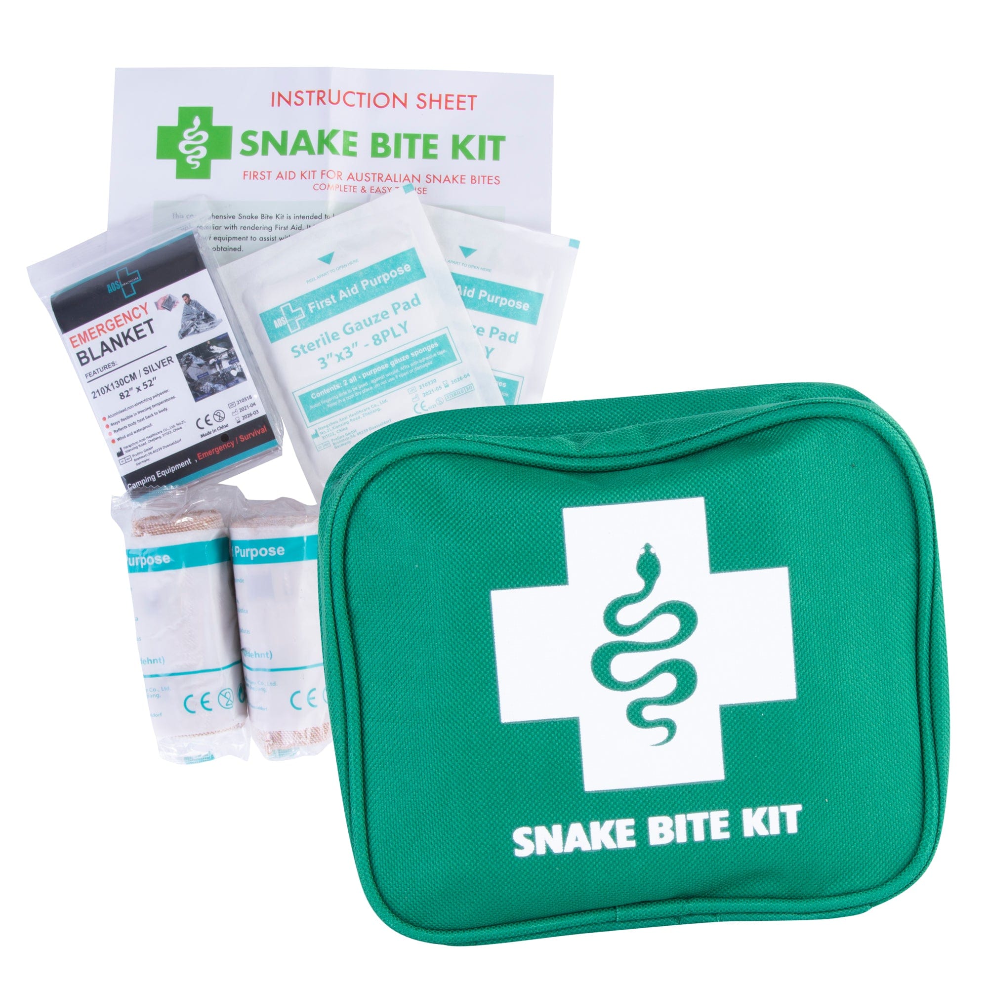 Snake Bite Emergency First Aid Kit 9 Piece V915-PE0258