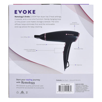 Remology Evoke 2200W Professional Hair Dryer V915-RM0017