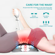 Adjustable Air Lumbar Spine Reliever - Inflatable Back Stretcher with Acupressure & Magnets V915-RM0044