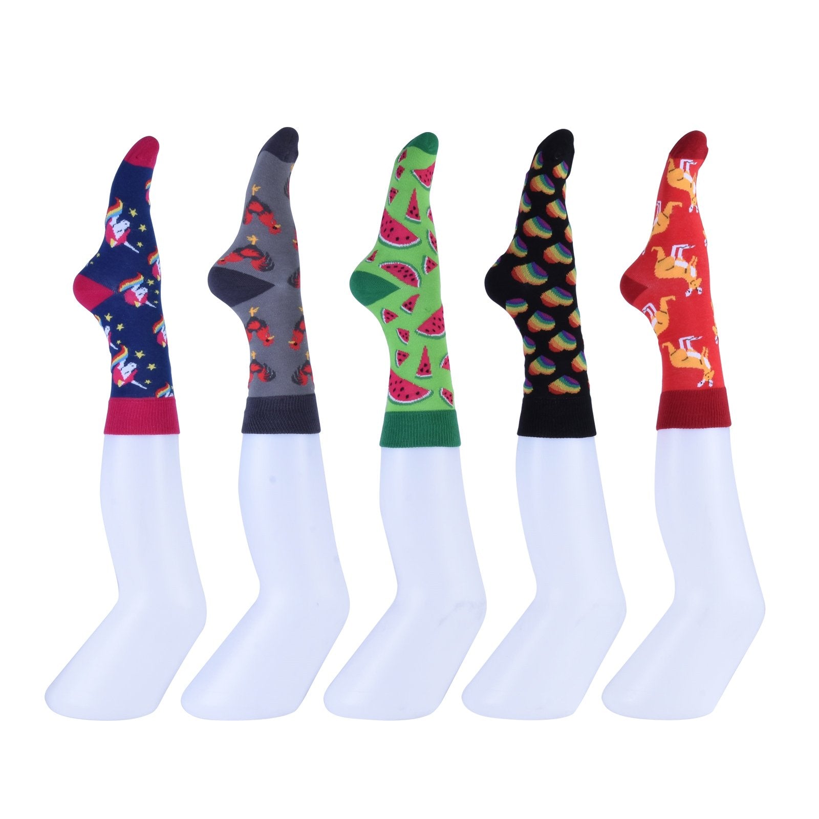 Colorful Socks - 8 Pairs Funny Colorful Dress Socks one Size 5-13 Men Socks Women Socks V915-SE0001