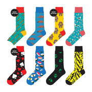Colorful Socks - 8 Pairs Funny Colorful Dress Socks one Size 5-13 Men Socks Women Socks V915-SE0001