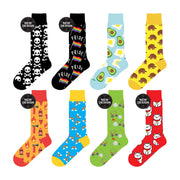 Colorful Socks - 8 Pairs Funny Colorful Dress Socks one Size 5-13 Men Socks Women Socks V915-SE0001