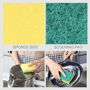 30 Pcs Heavy-Duty Sponge Scourers - Multi-Purpose Kitchen Cleaning Pads V915-SP0002X3