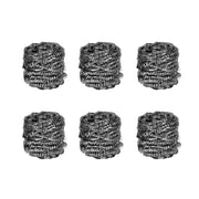 STAINLESS STEEL SCOURERS 6 PACK V915-SP0009