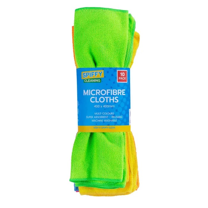 10PK Spiffy 40cm Smart Microfibre Dusting Super Absorbent Kitchen Cloths V915-SP0034