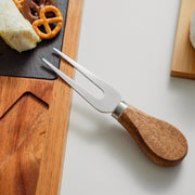 Clevinger 4 Piece Acacia Wood & Slate Cheese Board With Knife Set V915-TB0005