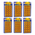 6 Cards of 8-Shot Ring Caps - 144 Shots Each, Total 684 Shots - Toy Gun Cap Refills V922-AWD-A0211-CAP144R6PK