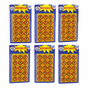 6 Cards of 8-Shot Ring Caps - 144 Shots Each, Total 684 Shots - Toy Gun Cap Refills V922-AWD-A0211-CAP144R6PK