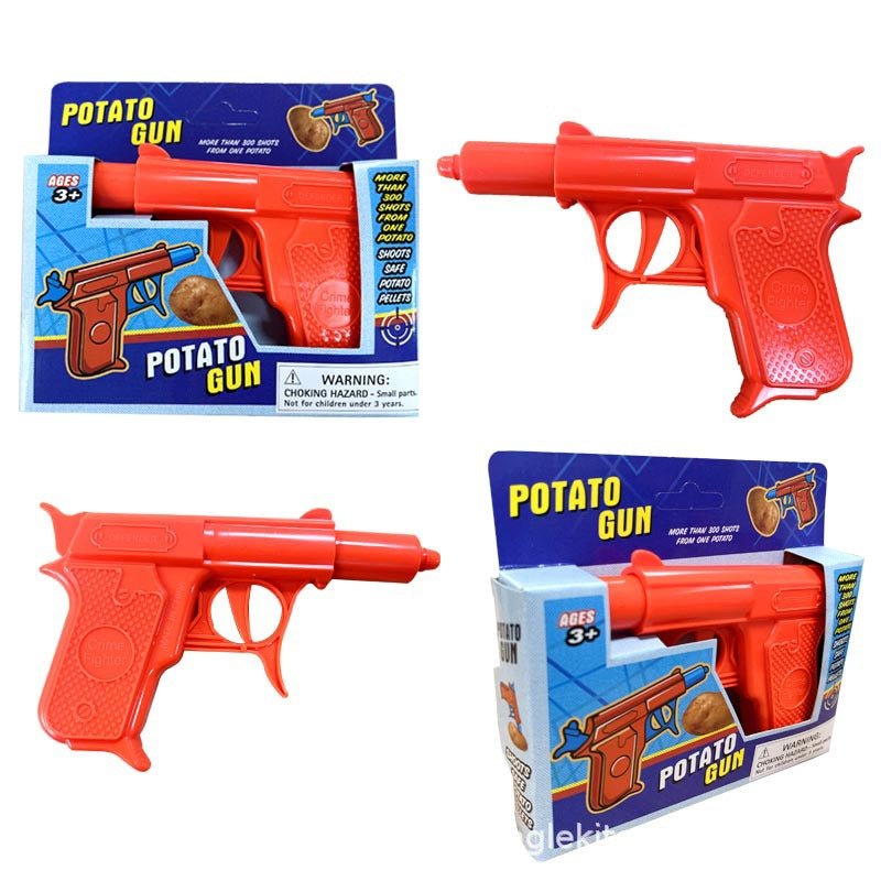 Classic Spud Gun Toy Plastic - Shoot Potatoes Across the Yard! V922-AWD-A0301-SPUGUNP