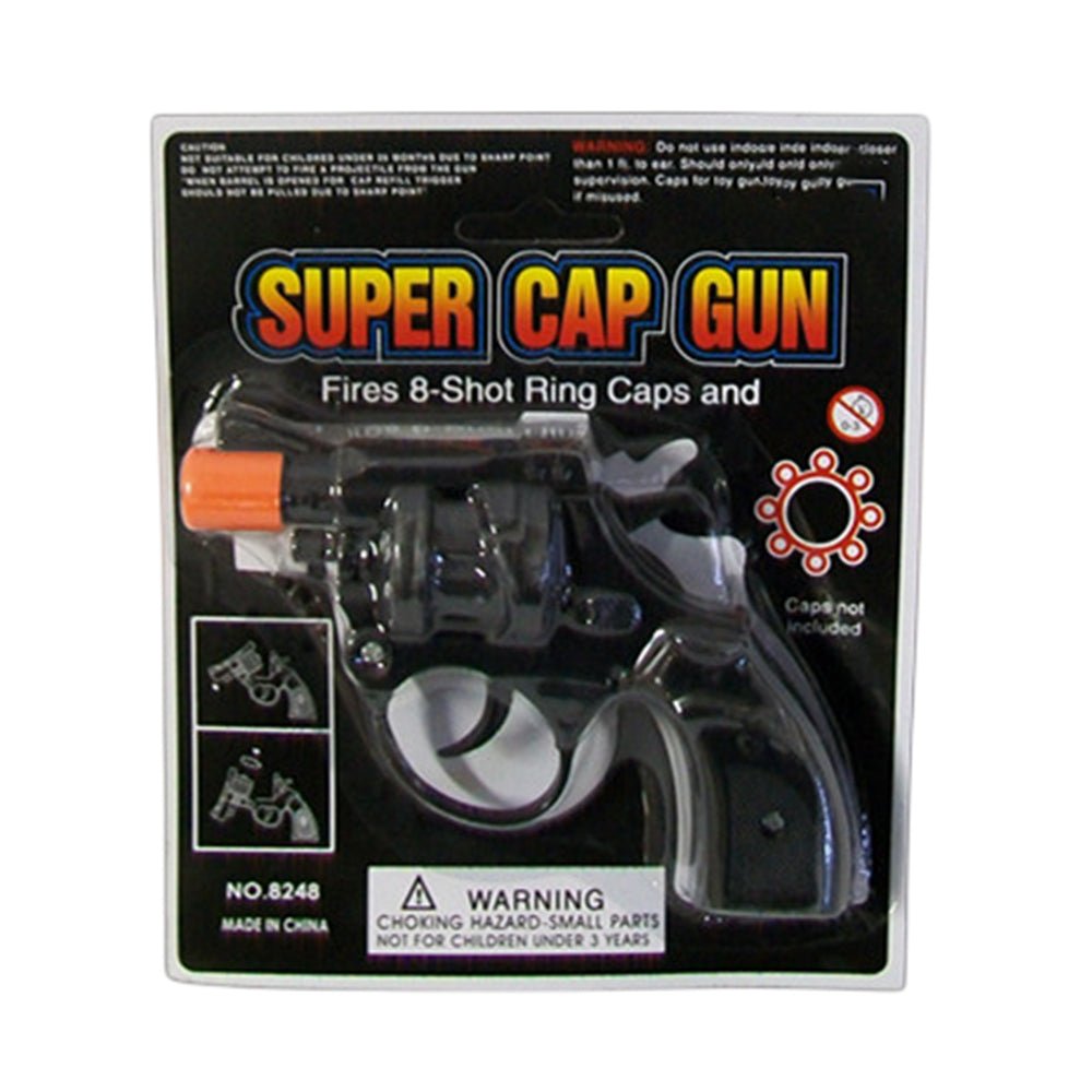 2x Plastic 8 shots toy cap gun with 144 free caps V922-AWD-A0421-GUNSUP