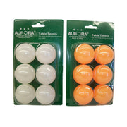 6x Table tennis balls 6 balls on card (36balls) - White V922-AWD-A0432-TABTEN-W