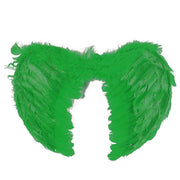 Large feather angel wings assorted colours - Green V922-AWD-A130-ANGWIN-GREEN
