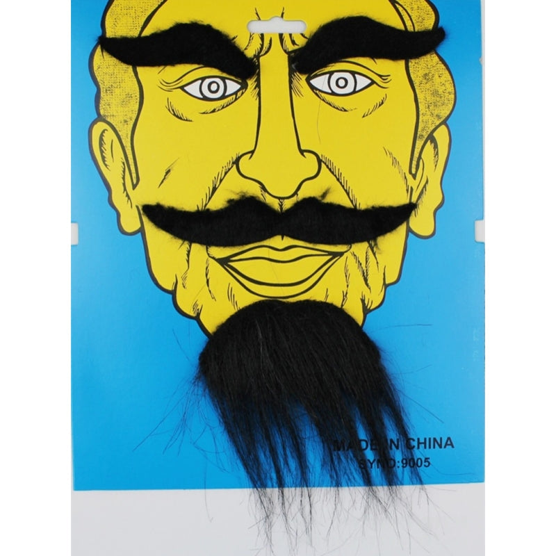Party Mustache, eyebrows and beard V922-AWD-A1334-MUSEYEB