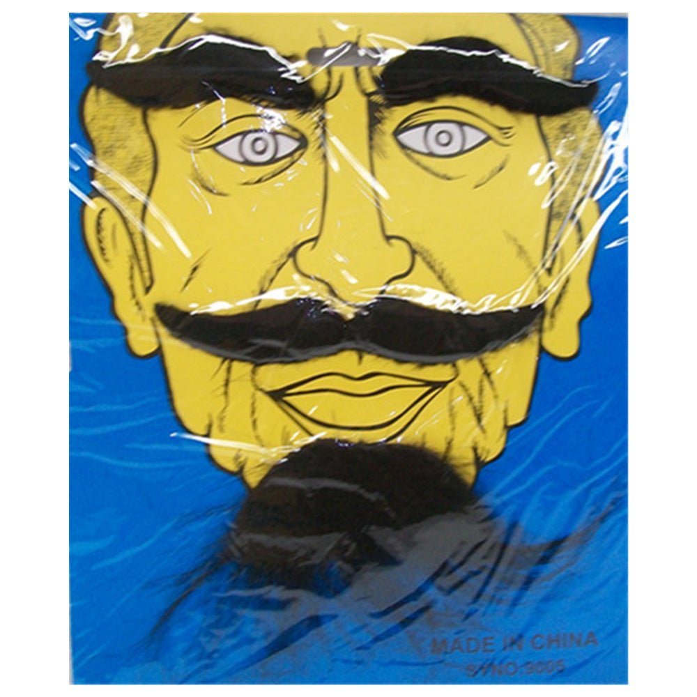 Party Mustache, eyebrows and beard V922-AWD-A1334-MUSEYEB