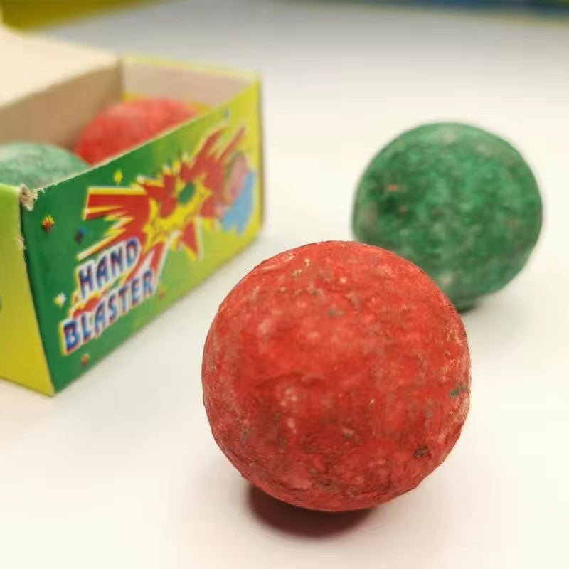 4 packs of HAND BLASTER-Spark Ball Popping Blaster Ball Board Cannon Pop-on-Bump. V922-AWD-B0301-HANBLA