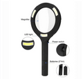 LED Magnifying Glass with COB Light-250 Lumens Glass Lens Ergonomic Handle V922-AWD-C0301-MAGGLA250
