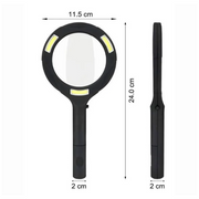 LED Magnifying Glass with COB Light-250 Lumens Glass Lens Ergonomic Handle V922-AWD-C0301-MAGGLA250