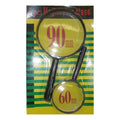 Pack of 2 Magnifying Glasses with Handle Magnifiers 90mm and 60mm Zooming Lens Reading V922-AWD-C0314-MAGGLA2